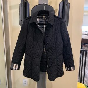 Burberry Quilted Jacket, Black, US4 (UK6)